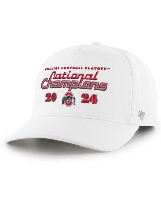 '47 Brand - Men's White Ohio State Buckeyes College Football Playoff 2024 National Champions Script Hitch Adjustable Hat