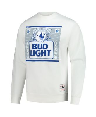 x Bud Light Men's White Indianapolis Colts The Crest Pullover Sweatshirt
