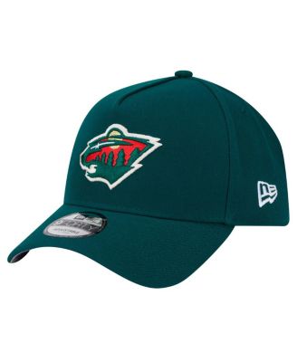 New Era - Men's Green Minnesota Wild Core A-Frame 9FORTY Adjustable Hat