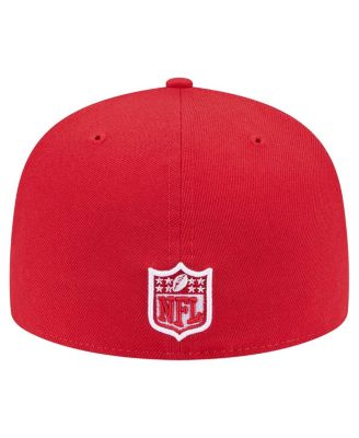 Men's Scarlet San Francisco 49ers Checkered 59FIFTY Fitted Hat