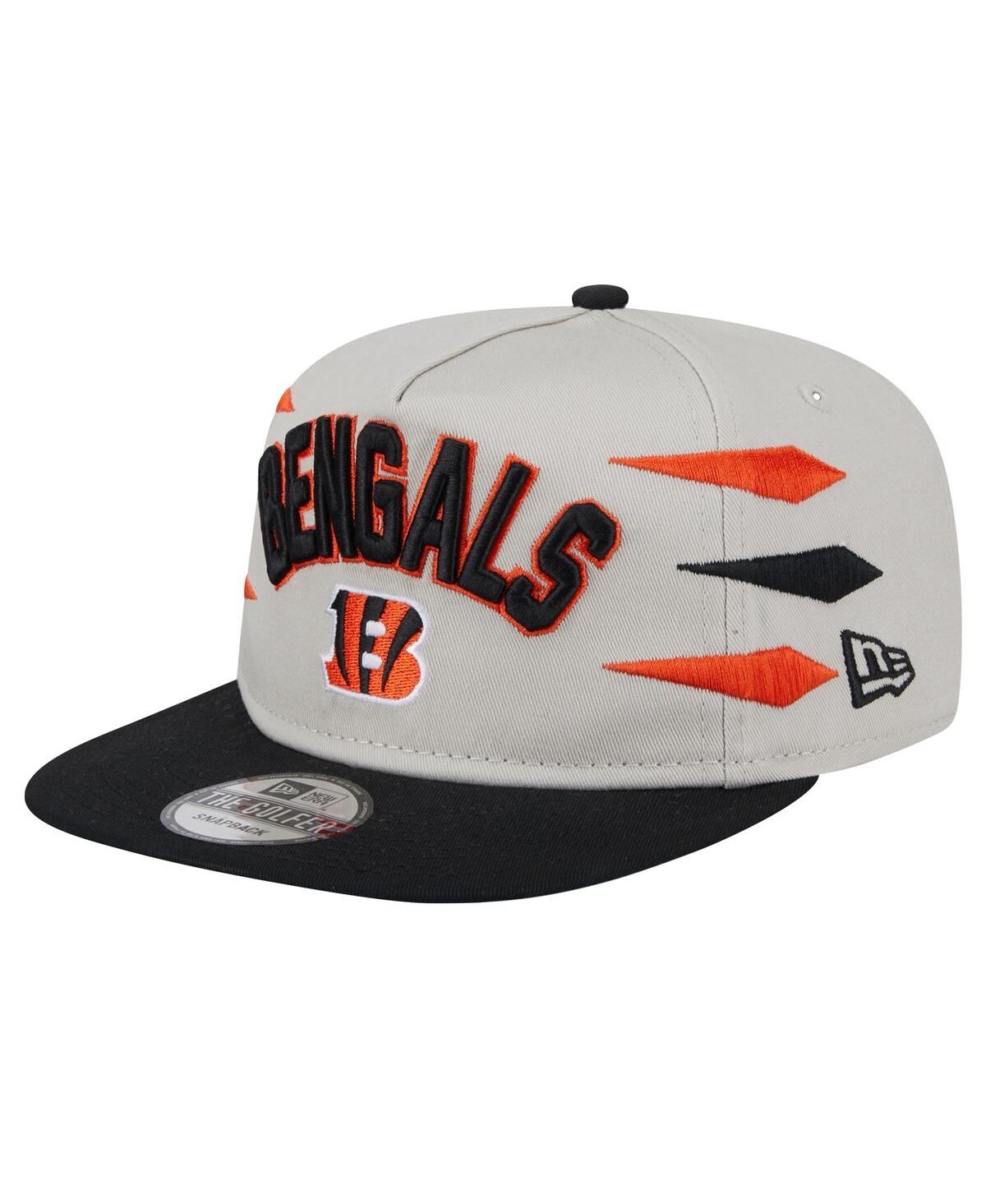 Men's Stone/Orange Cincinnati Bengals Athletic Golfer Snapback Hat - Stone, Orange