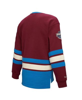 Women's Burgundy Colorado Avalanche Heritage Lace-Up Pullover Sweatshirt