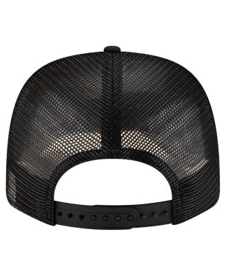 Men's Black Charlotte FC Labeled 9SEVENTY Trucker Stretch-Snap Adjustable Hat