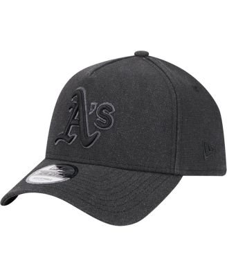 New Era - Men's Charcoal Athletics Logo Essentials 9FORTY A-Frame Adjustable Hat