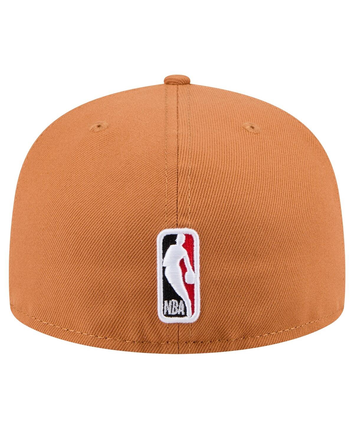 Shop New Era Men's Tan Chicago Bulls Color Pack 59fifty Fitted Hat