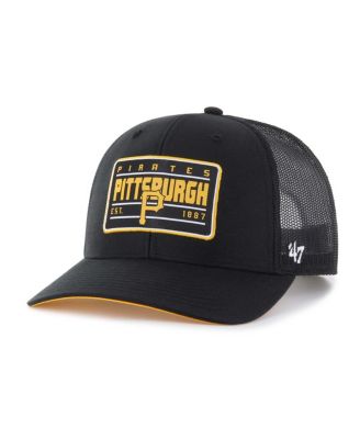 '47 Brand - Men's Black Pittsburgh Pirates Hardline Trucker Adjustable Hat