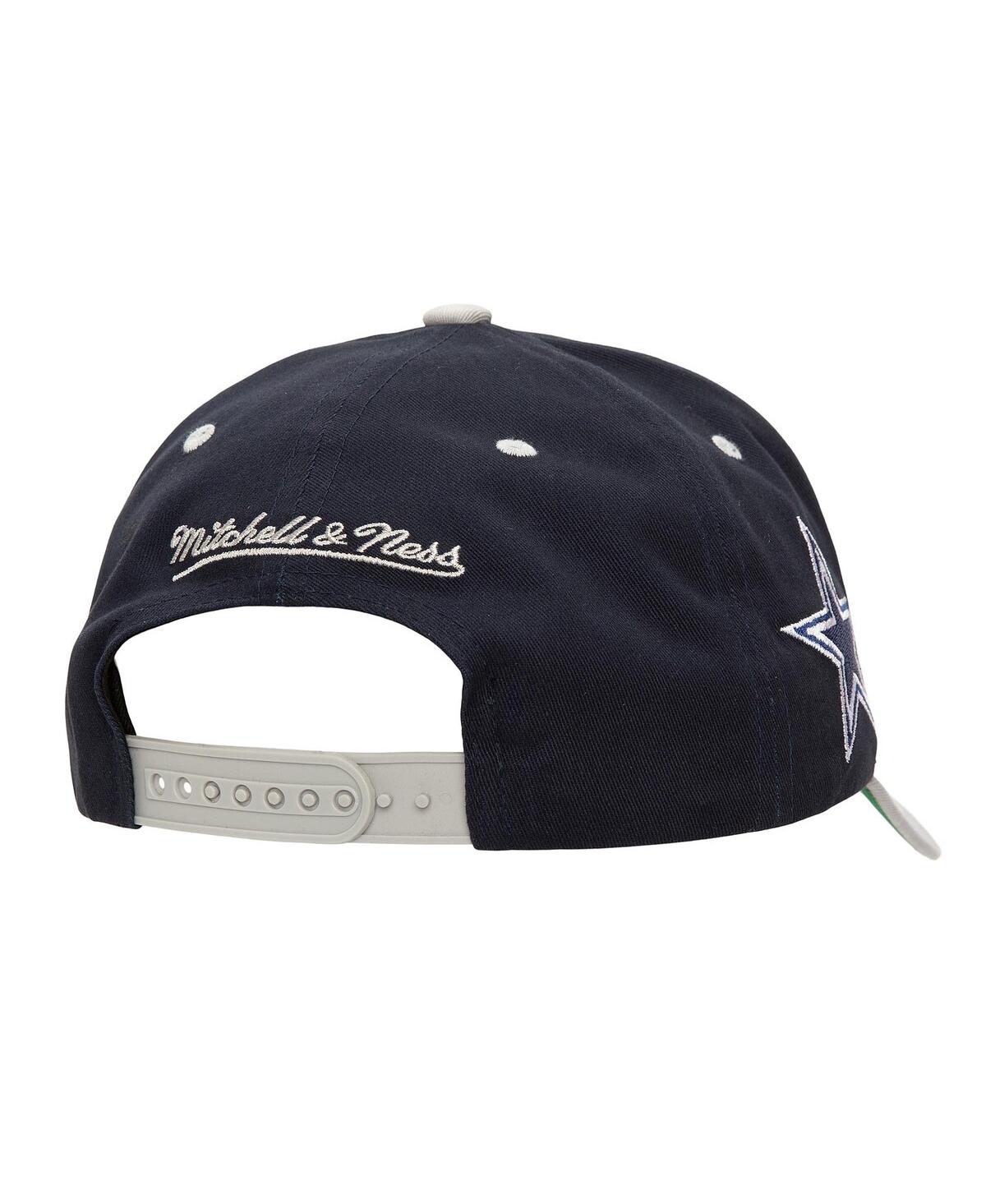 Mitchell & Ness Navy Dallas Cowboys Block Sweep Pro Adjustable Hat In Navy