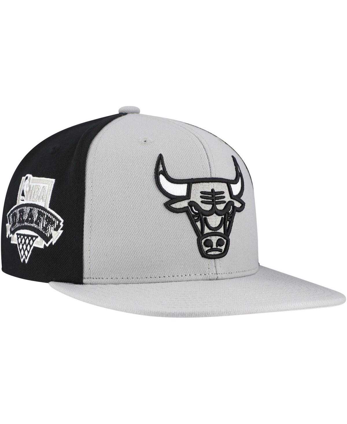 Mitchell & Ness Men's Gray Chicago Bulls Core Snapback Hat In Multi