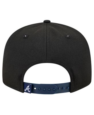 Men's Black Atlanta Braves Splatter 9FIFTY Snapback Hat