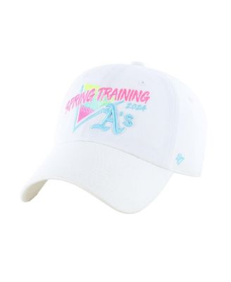 '47 Brand - Men's White Athletics 2024 Spring Training Vapor Wave Clean Up Adjustable Hat
