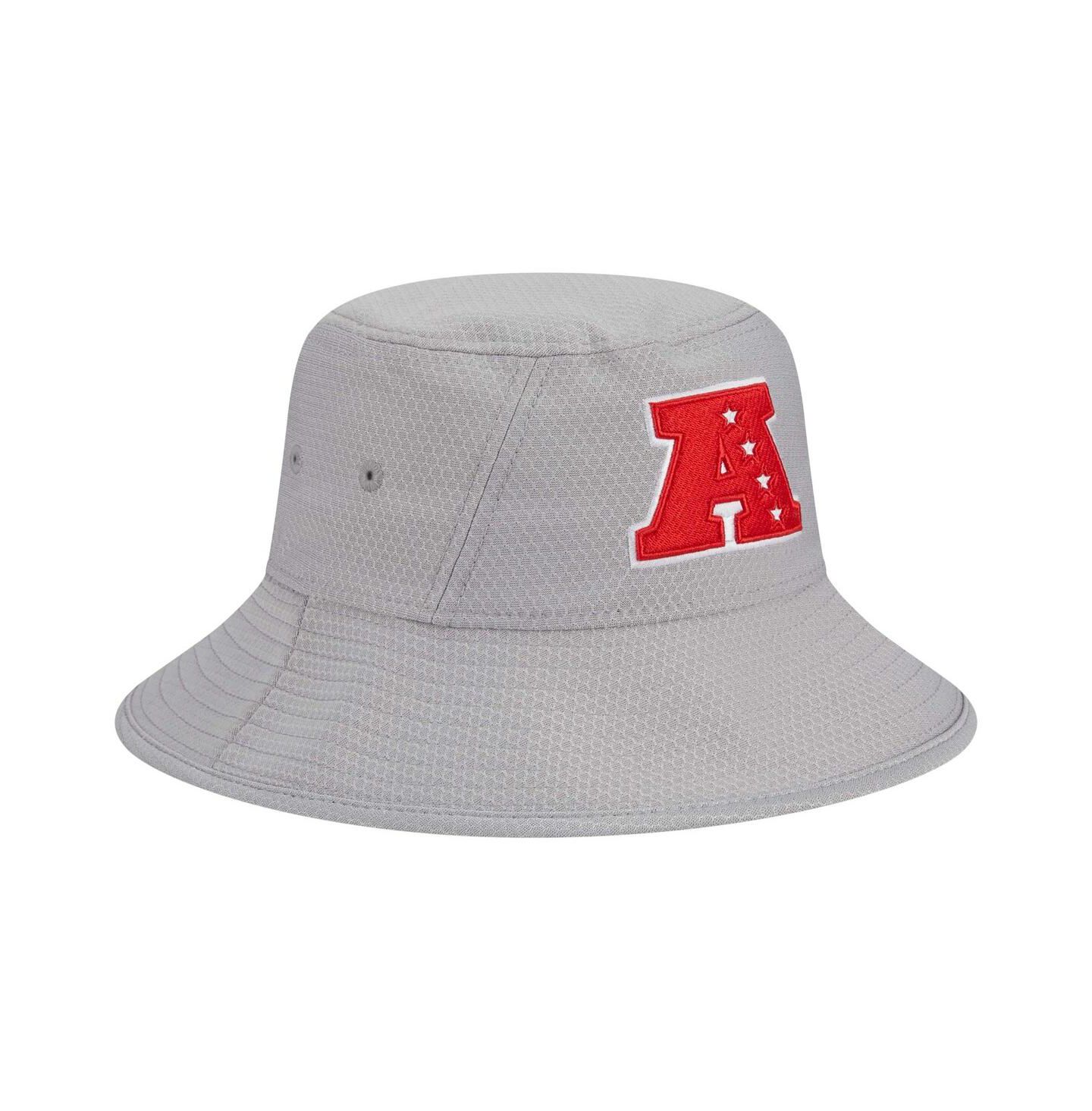 Мужская панама New Era Gray AFC Merchandise 2025 NFL Pro Bowl Bucket Hat — фото 2