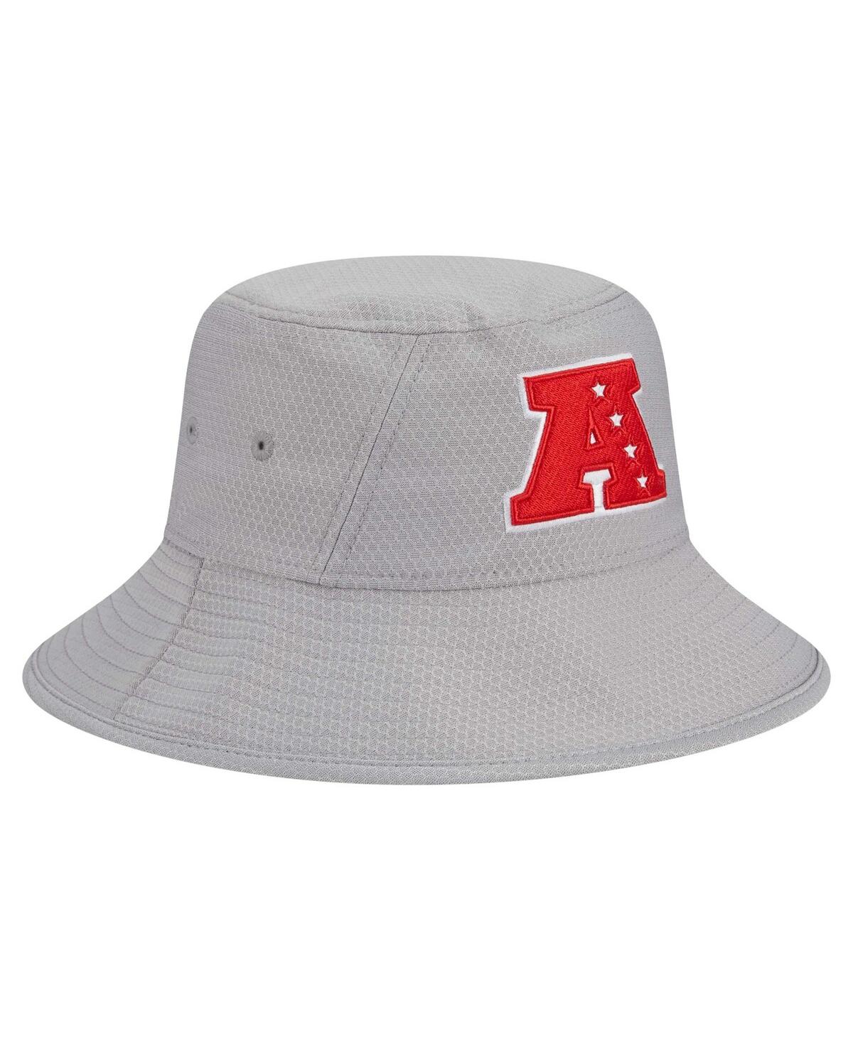 Shop New Era Men's Gray Afc Merchandise 2025 Nfl Pro Bowl Bucket Hat