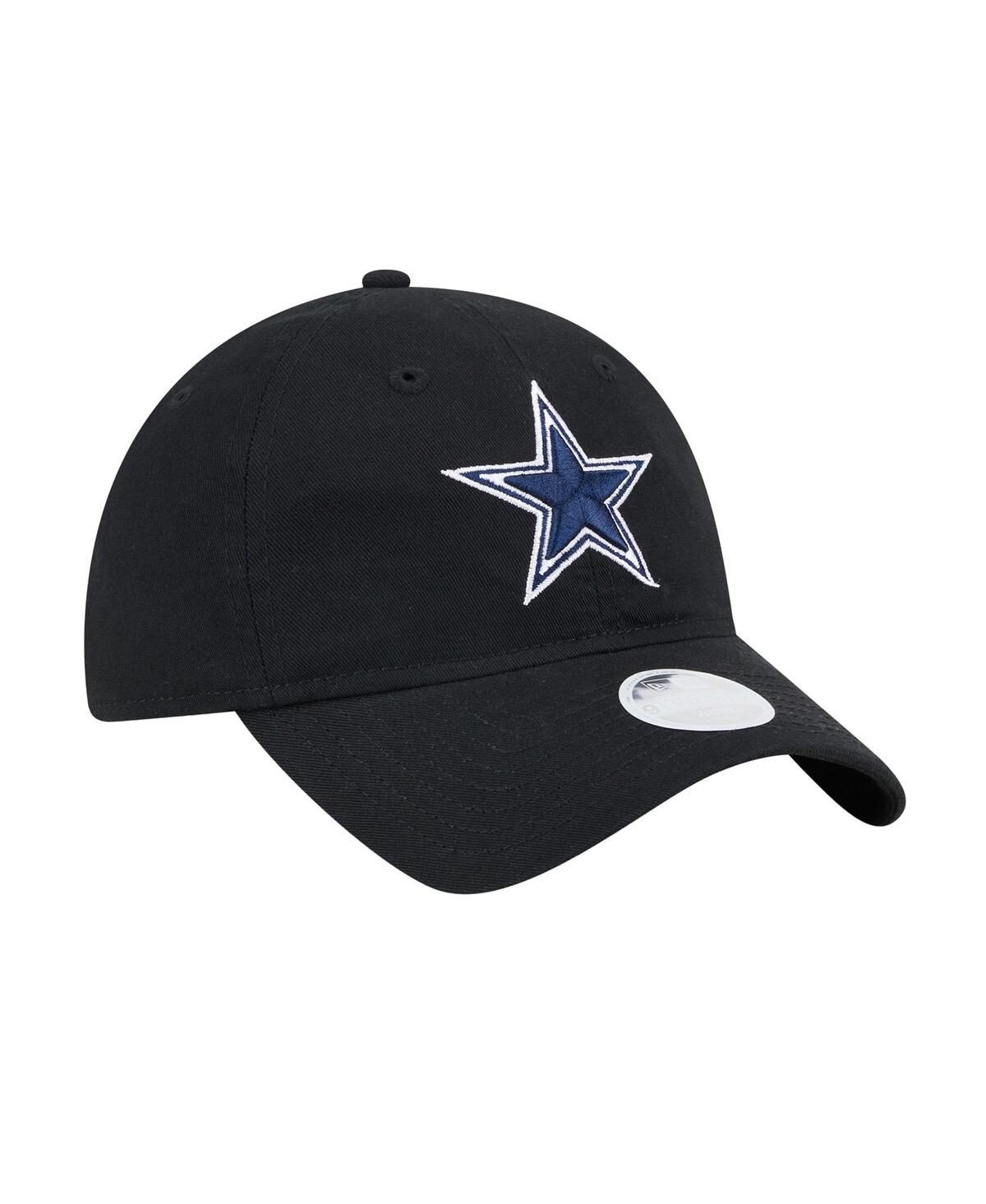 NEW ERA WOMEN'S BLACK DALLAS COWBOYS MAIN 9TWENTY ADJUSTABLE HAT