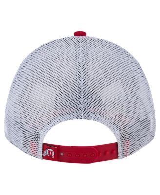 Men's Red Utah Utes Trucker 9FORTY Adjustable Hat