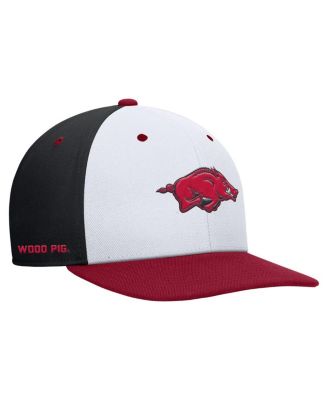 Nike - Men's White/Black Arkansas Razorbacks Pro Performance Snapback Hat