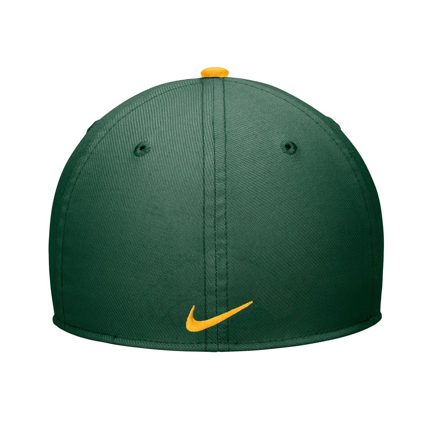 Мужская кепка Nike Green Baylor Bears Rise Performance Flex Hat — фото 2