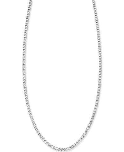 Franco Diamond-Cut Chain Necklace in Sterling Silver