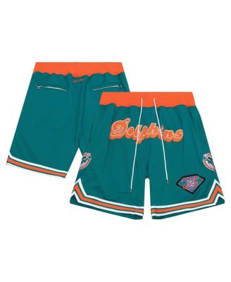 Mitchell & Ness - Just Don Men's Aqua Miami Dolphins Throwbacks Shorts