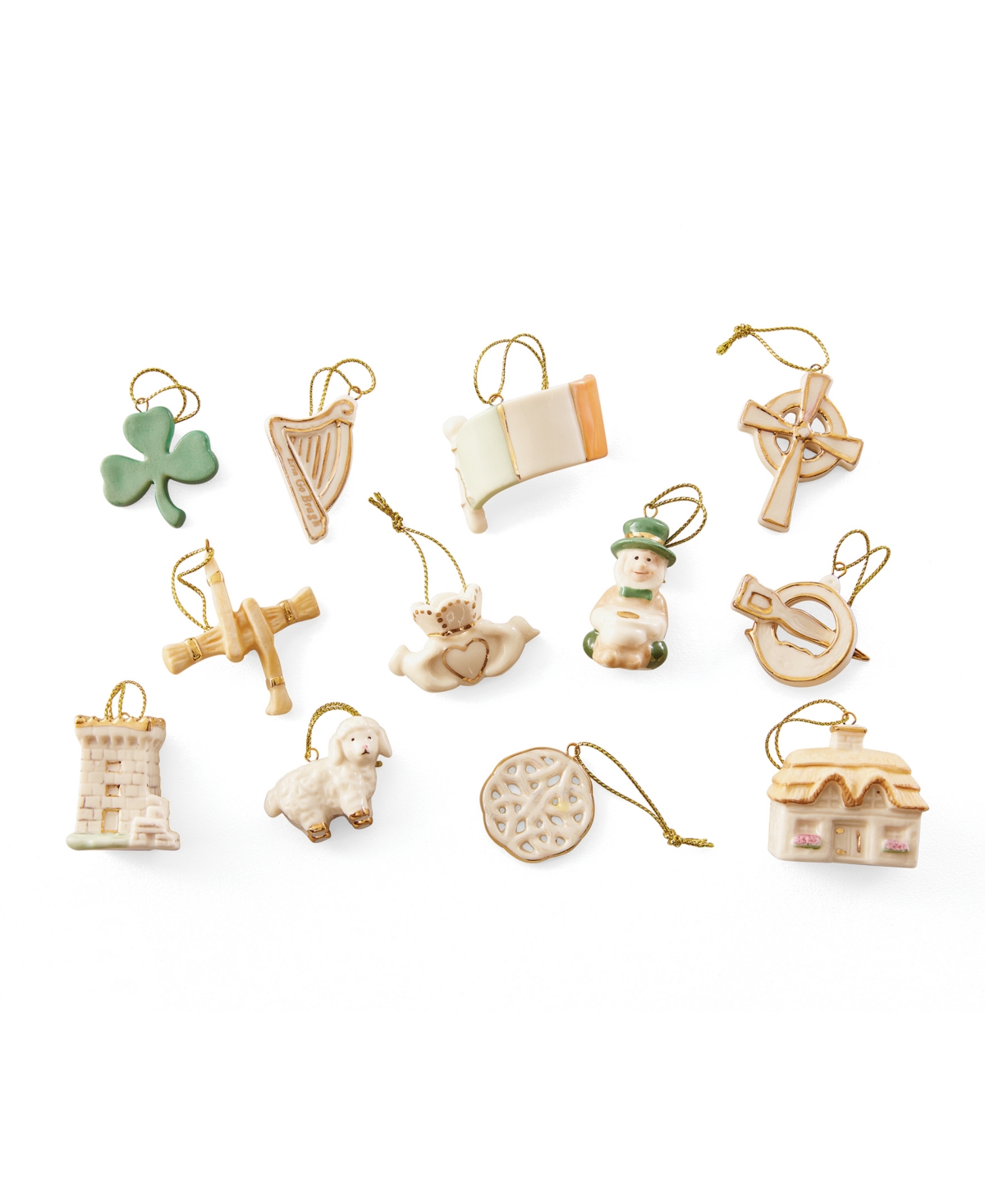 Lenox Luck Of The Irish Ornament, Set Of 12 In Multi