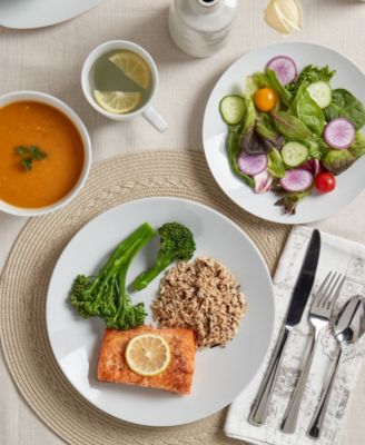 Adams Ash White 16 Pc. Dinnerware Set, Service for 4