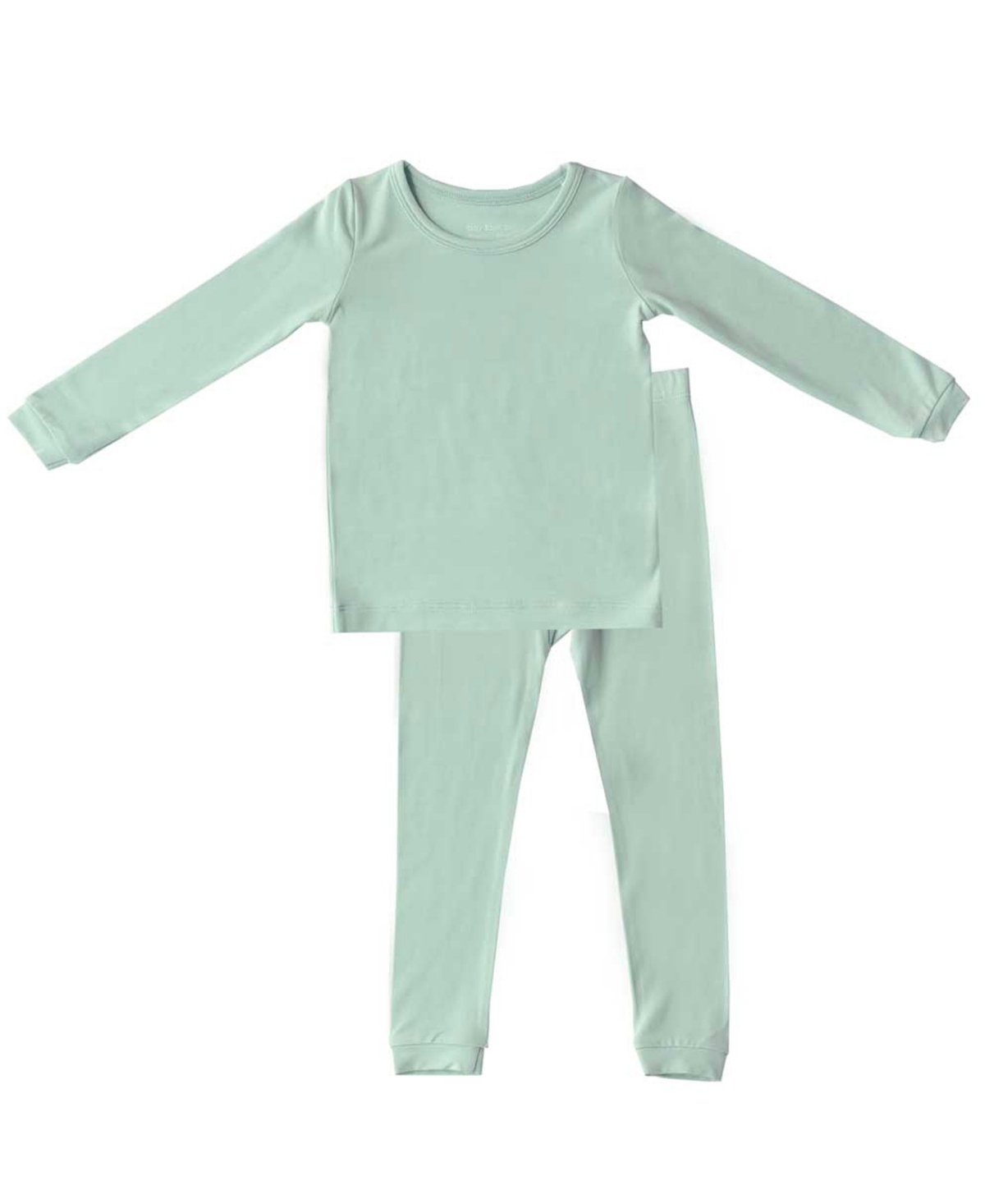 Tiny Knot Co. Baby Boys And Girls 2-piece Long Sleeve Pajama Set In Hazy