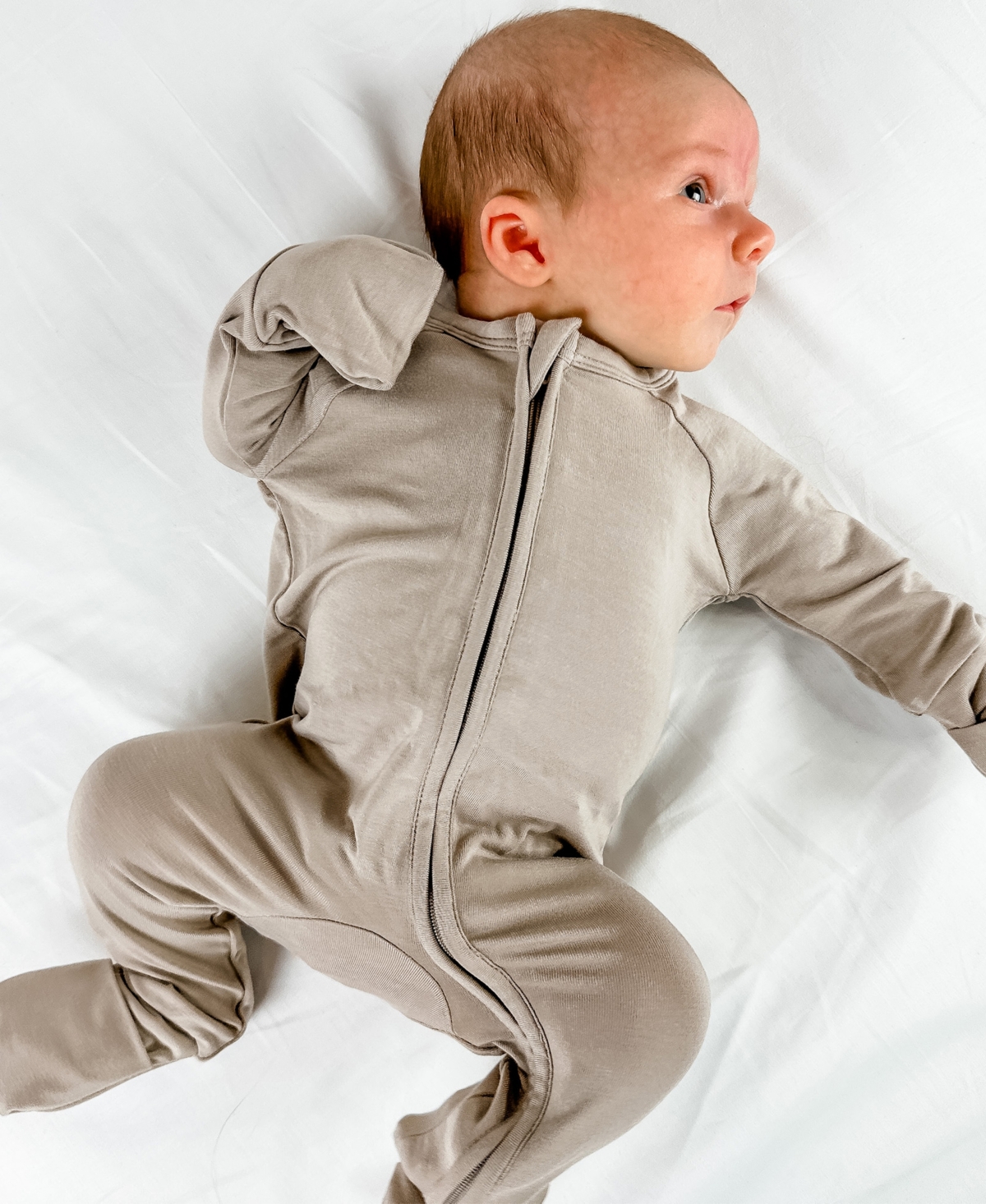 Tiny Knot Co. Baby Boys And Girls Convertible 2 Way Zippered Footed Coverall In Canyon