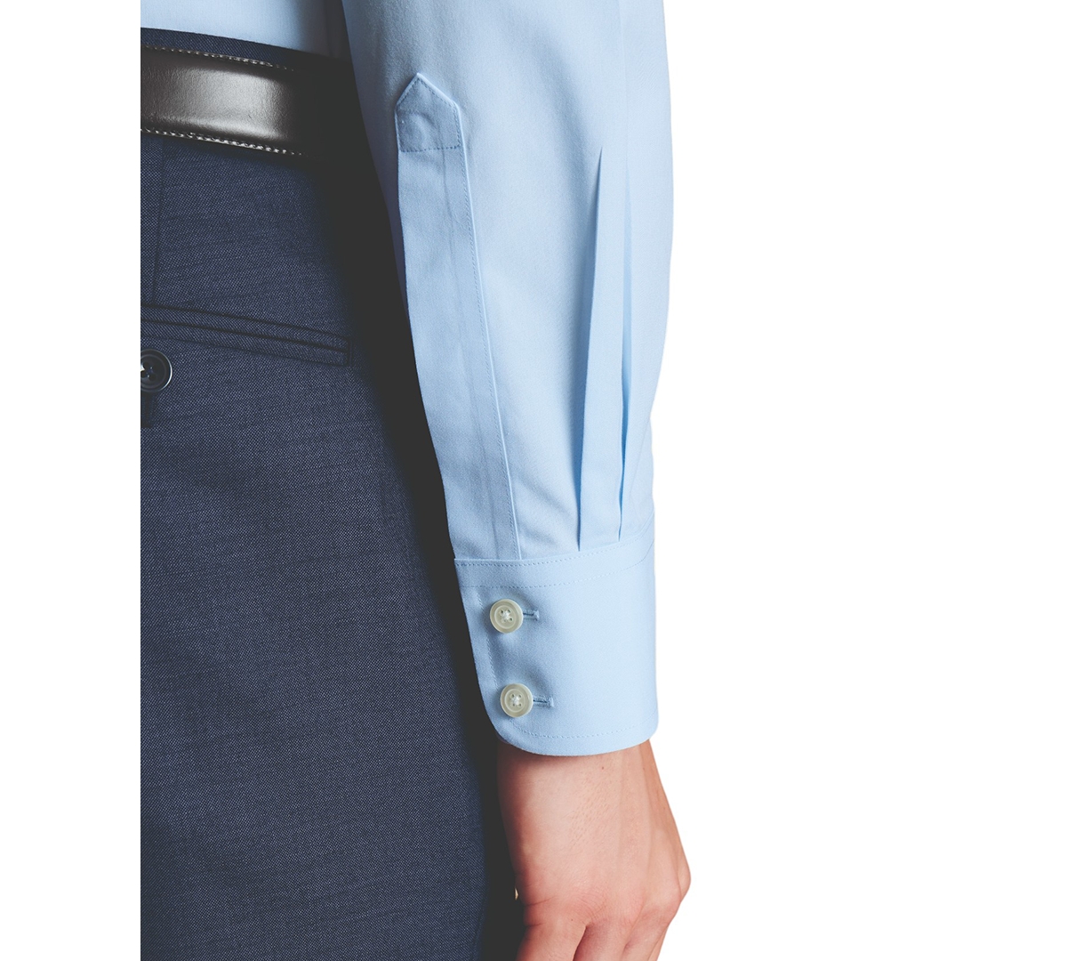 CHARLES TYRWHITT MEN'S SLIM-FIT POPLIN SHIRT 