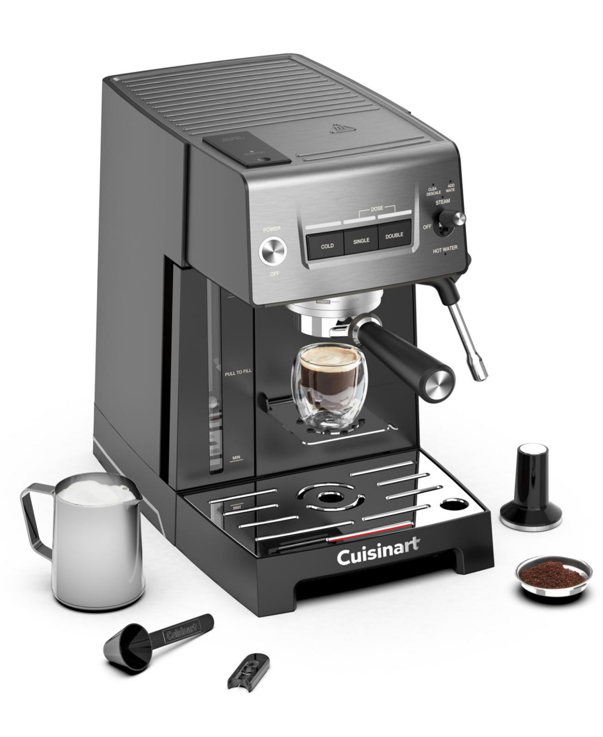 Cuisinart Espresso Bar Espresso Machine, Em-320 In Black And Stainless