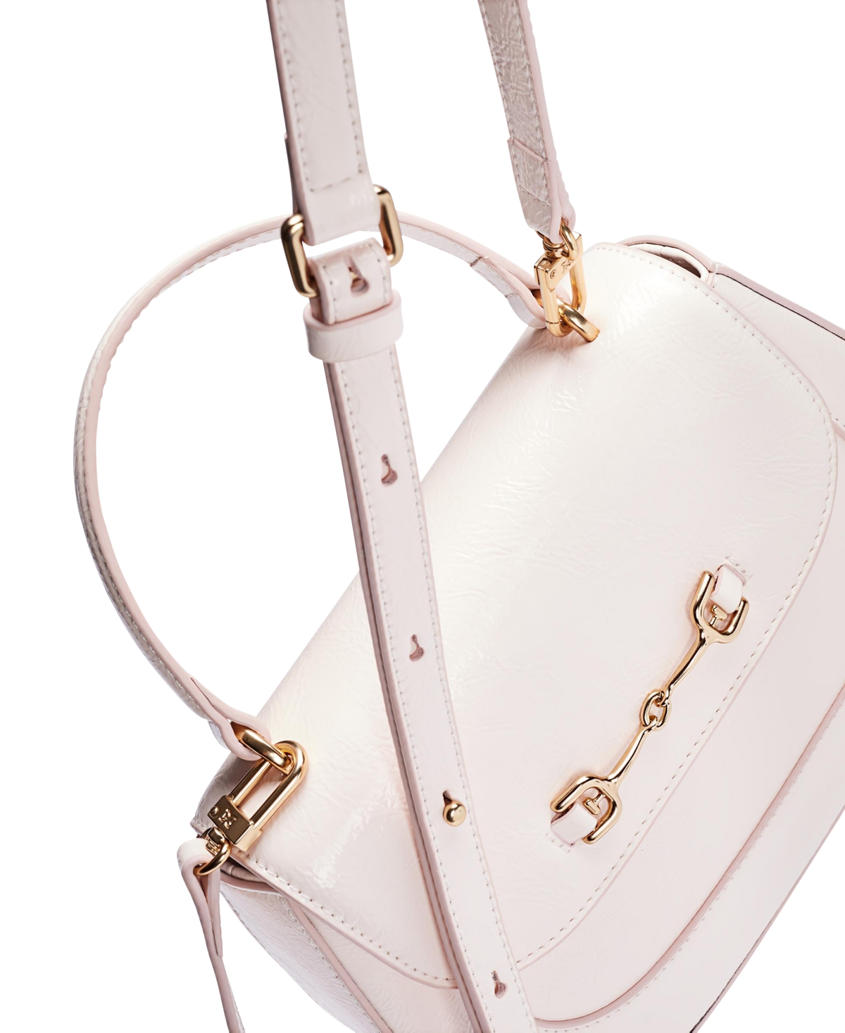 SAM EDELMAN LORAINE SMALL LEATHER TOP HANDLE CROSSBODY 