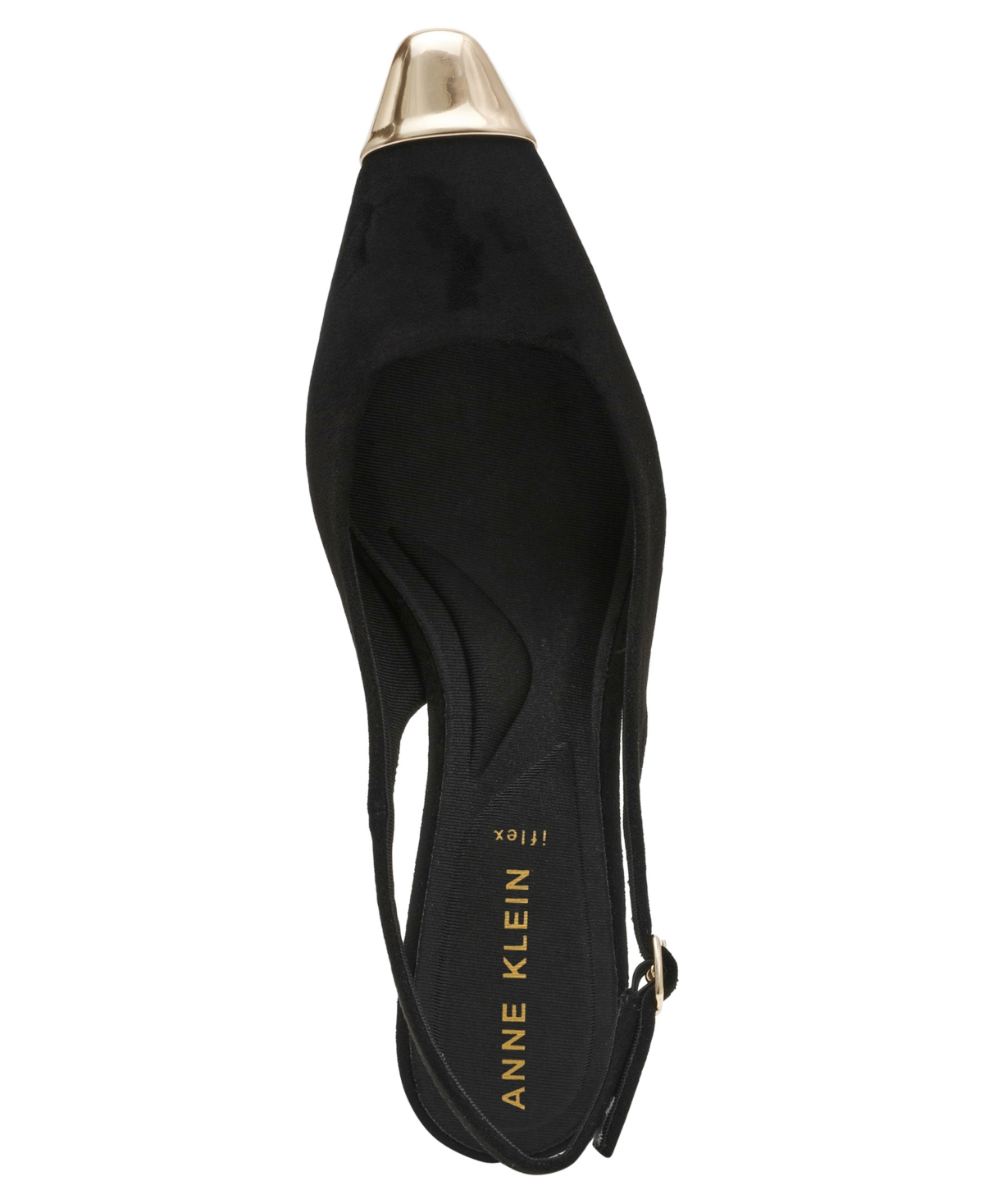 Anne Klein Chai Slingback Pump In Black,gold