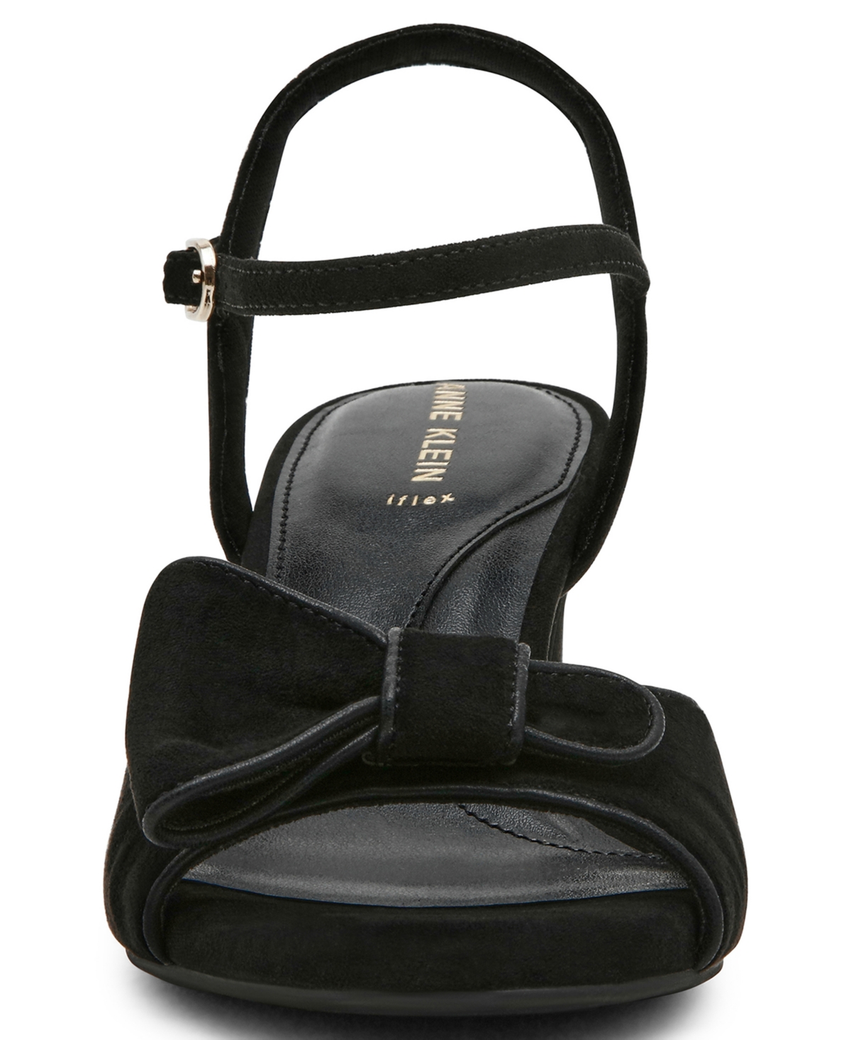 Anne Klein Rosy Ankle Strap Sandal In Black