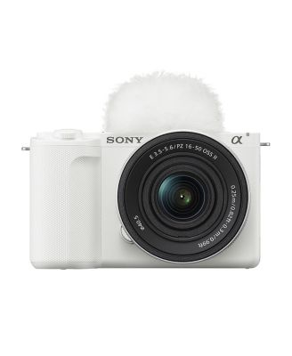 Sony Alpha ZVE10 II APS-C Interchangeable Lens Mirrorless Content Creators Camera Kit and 16-50mm Lens Kit (White)