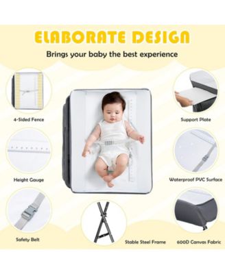 Portable Adjustable Height Newborn Nursery Organizer with wheel