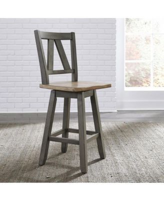 Counter Height Swivel Chair (RTA)-Set of 2