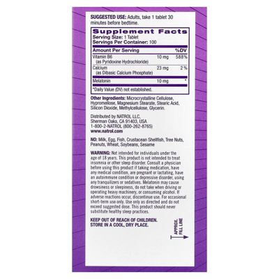 Melatonin  Advanced  -  100 Tablets