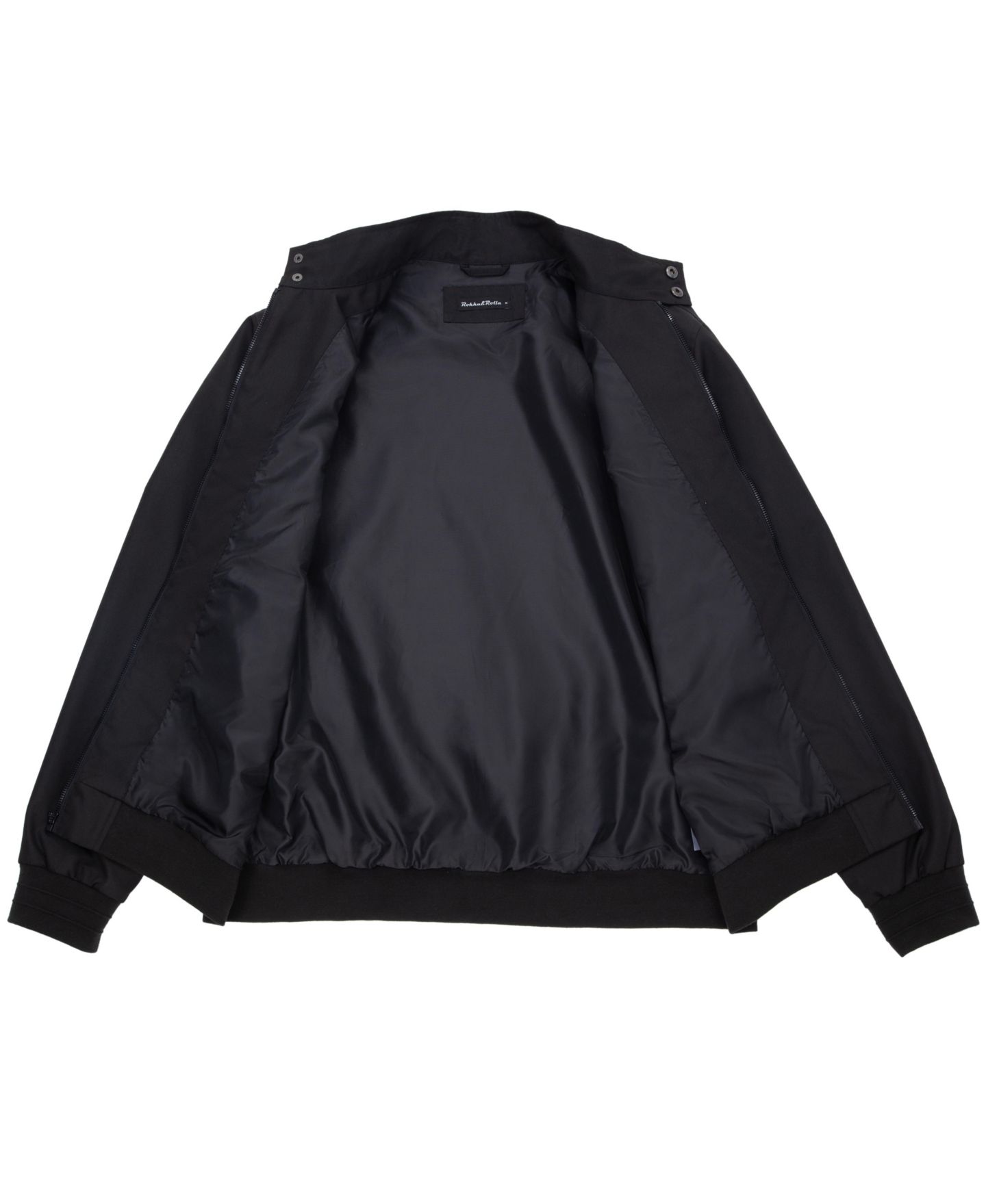 Мужская куртка Rokka&Rolla Classic Full Zip Bomber, цвет: Чёрный — фото 6