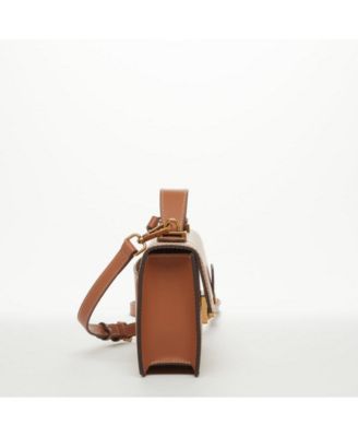 Little Brown Bag Leather Small Crossbody Purse Cute Women's Handbag