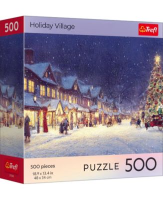 Trefl Red 500 Piece Puzzle - Holiday Village - Macy's