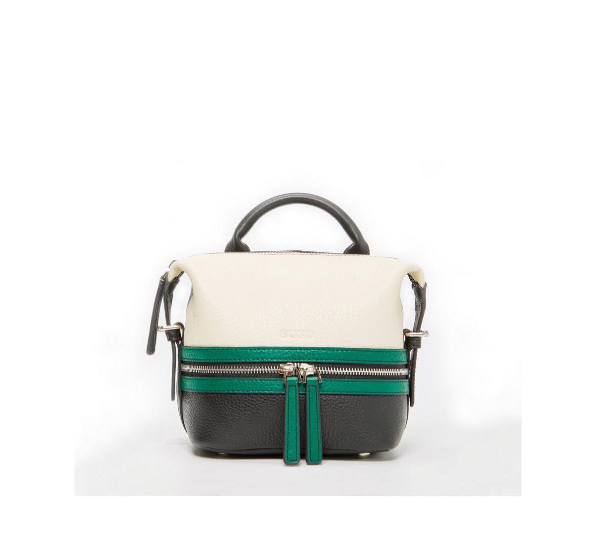Leather Backpack Purse for Women Convertible Crossbody Bag Medium Size with Front and Back Pockets