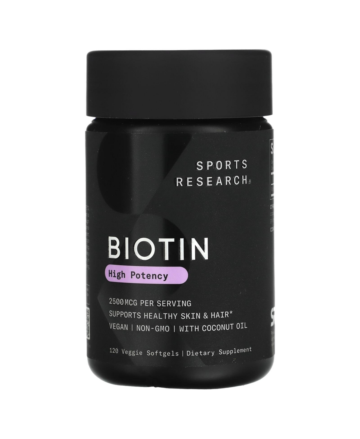 Biotin High Potency 2 500 mcg - 120 Veggie Softgels