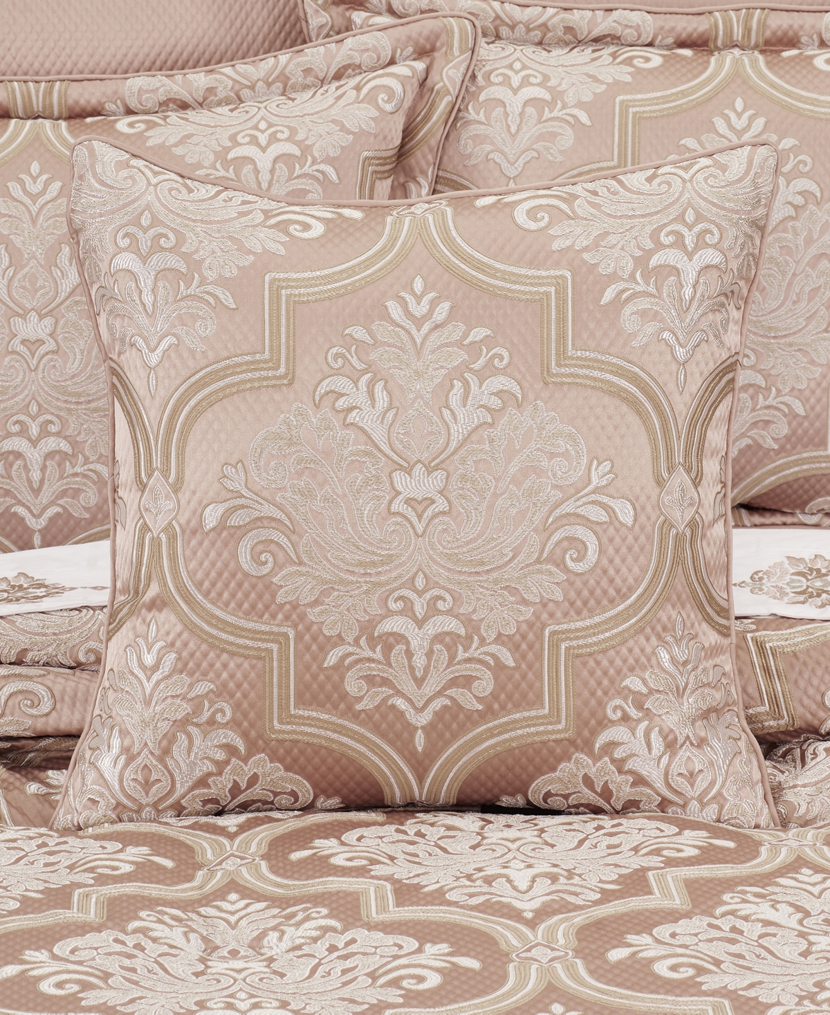 J Queen New York Rosewater Decorative Pillow, 20" X 20" In Blush