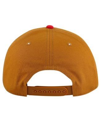 Men's Tan/Red Detroit Red Wings Burnett Adjustable Hat