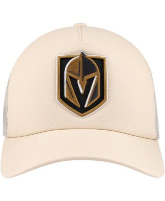 Men's Cream Vegas Golden Knights Foam Front Trucker Adjustable Hat