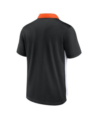 Men's White/Black Cincinnati Bengals Rewind Pique Polo Shirt