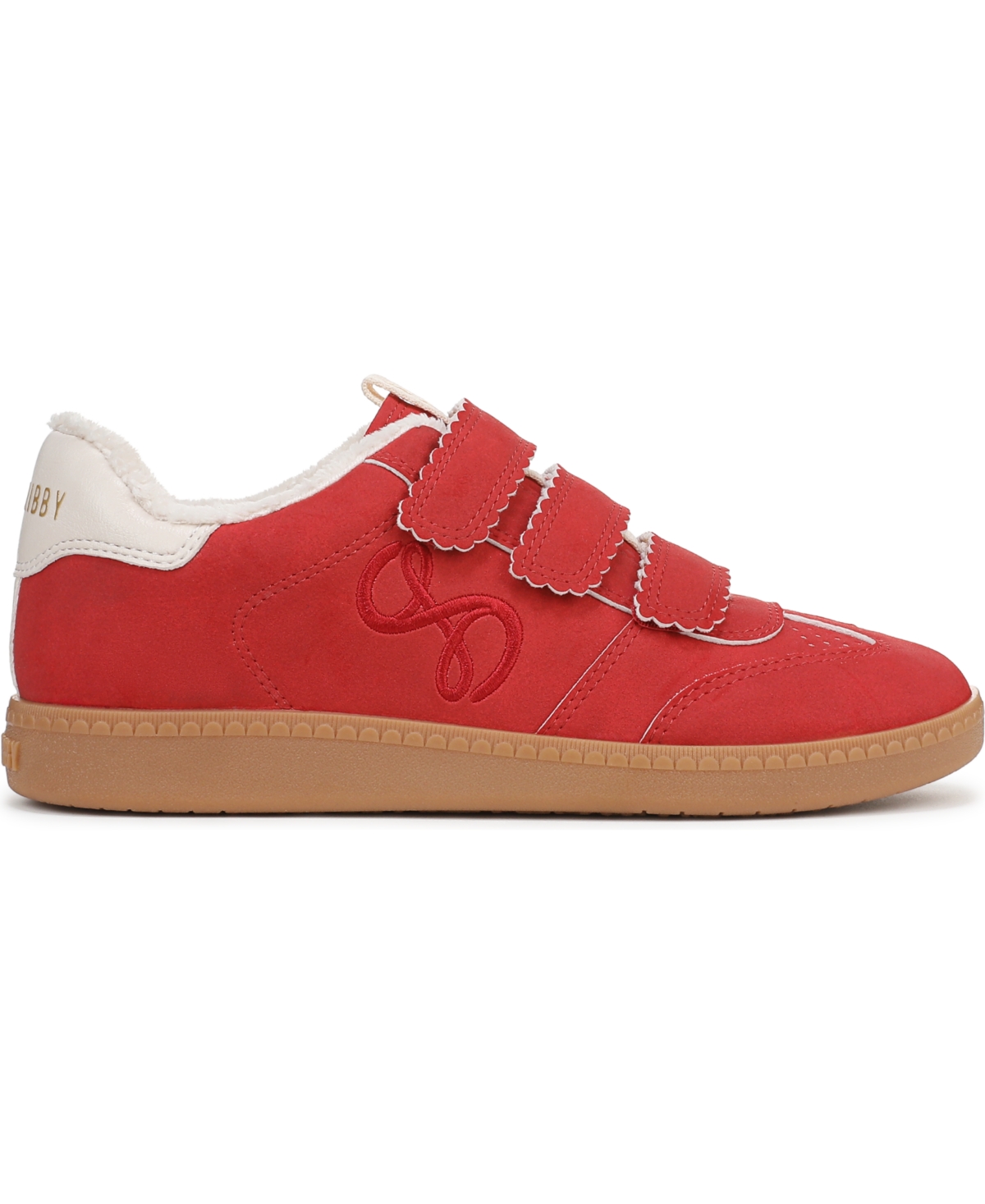 Sam & Libby Women's Waverly Triple Strap Slip On Sneakers In Red Coral