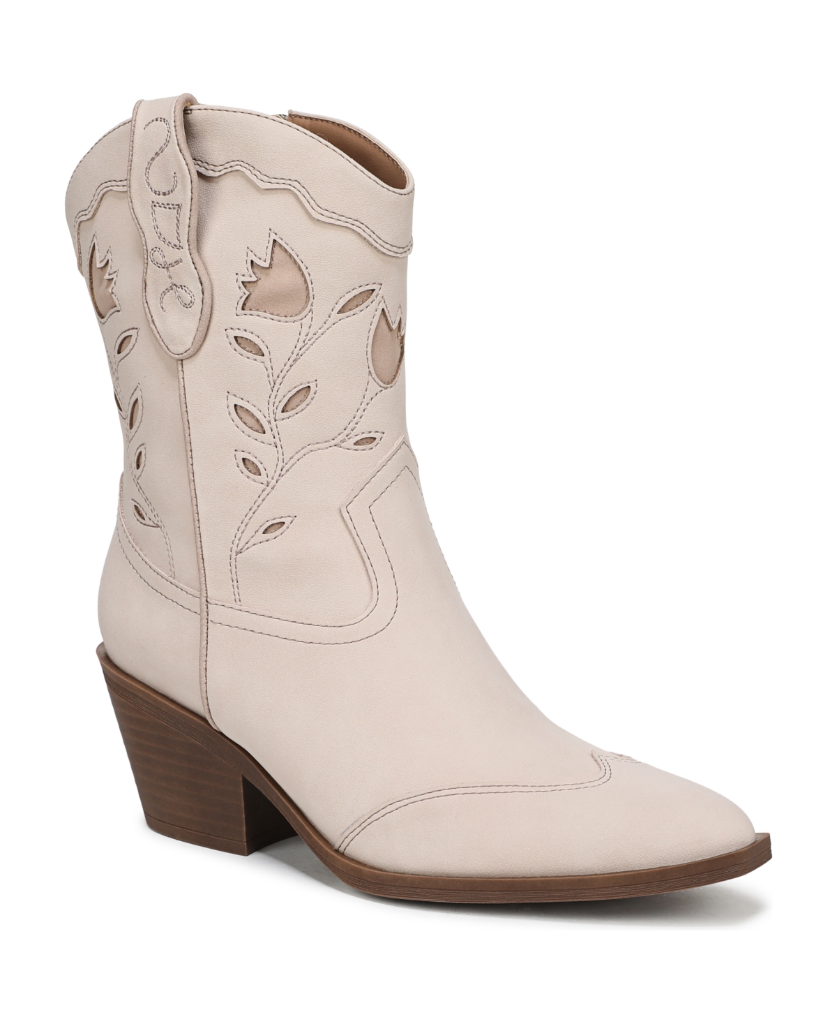 Women's Flash Block Heel Western Booties - Washed Wheat
