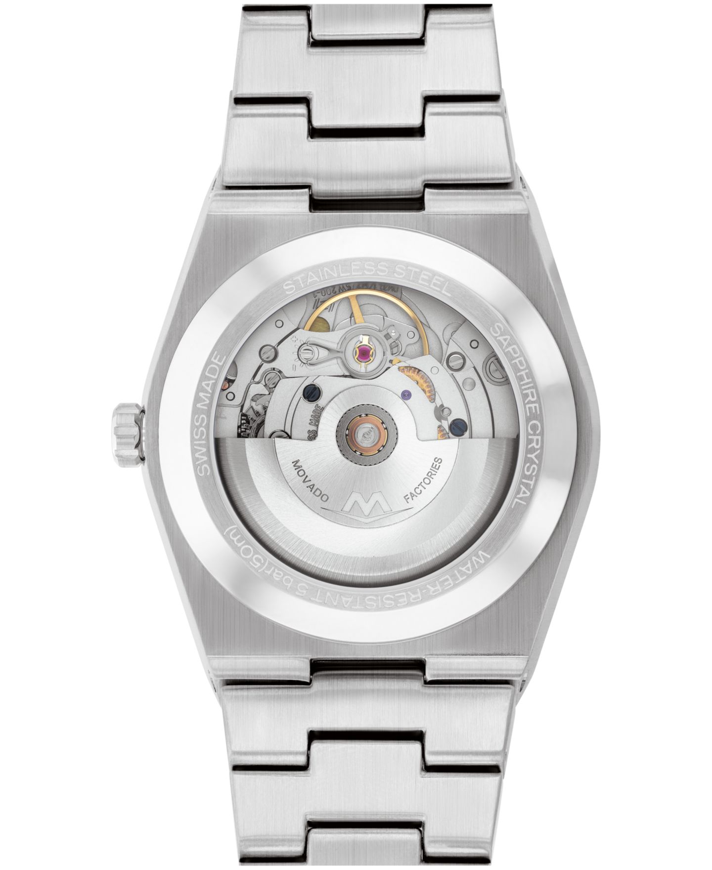Мужские часы Movado Bold Quest Swiss Automatic Stainless-Steel Watch, 39mm — фото 3