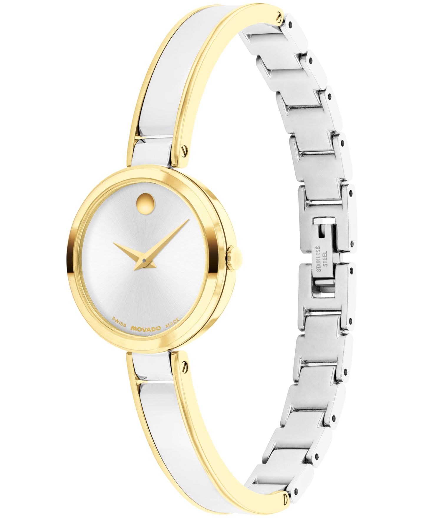 Женские часы Movado Moda Swiss Quartz Stainless-Steel Yellow PVD Watch, 24mm — фото 2
