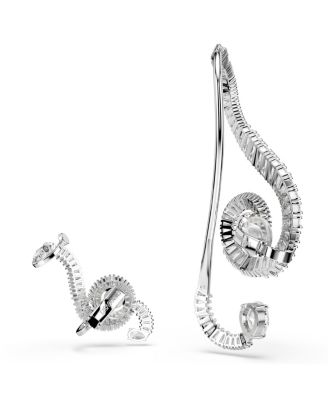 Ariana Grande x Swarovski&reg; Crystal Cultivated Pearl Baguette Cut Clip-On Earrings