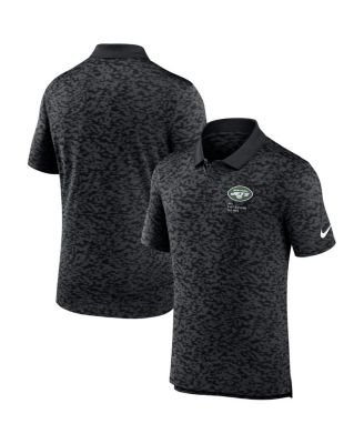 Nike - Men's Black New York Jets Pique Fashion Performance Polo